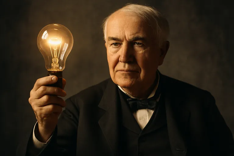 Wie is de vader van de gloeilamp?