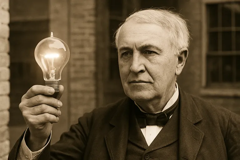 Hoe heeft thomas edison de gloeilamp uitgevonden