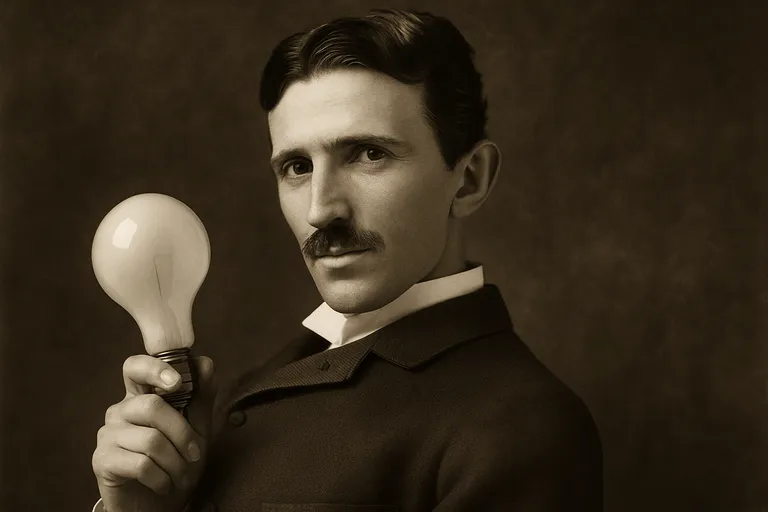 Mythes rond "uitvinder gloeilamp tesla"