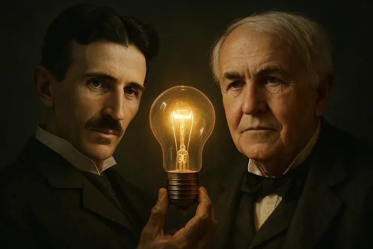 Tesla of edison: de waarheid over de uitvinder van de gloeilamp