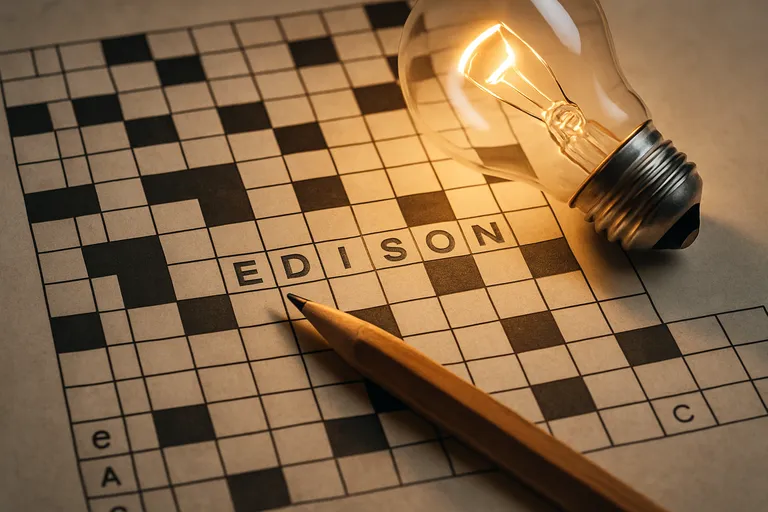 Wat betekent de hint uitvinder van de gloeilamp 6 letters