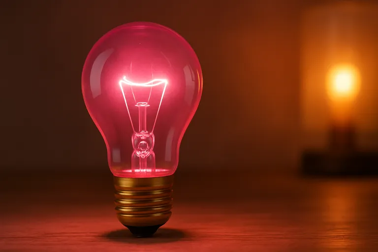 Wat is een roze gloeilamp?